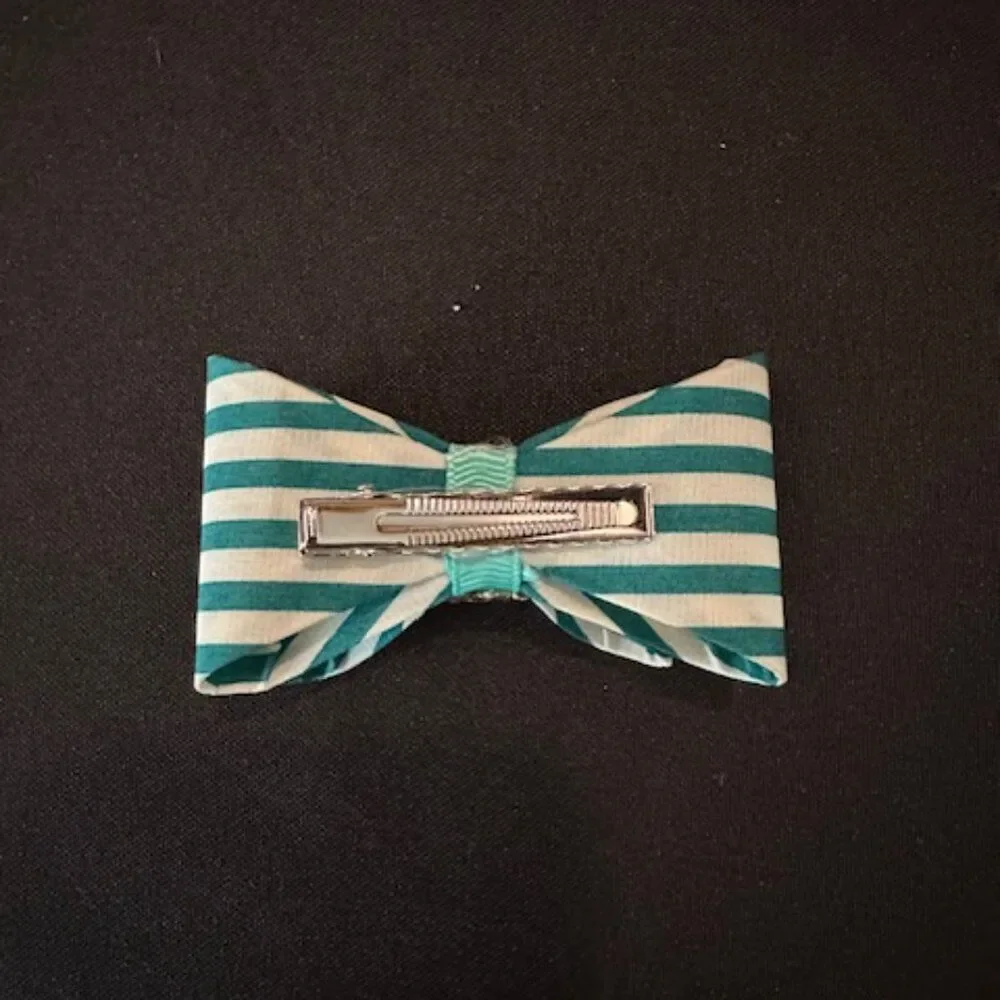 Green & White Stripe 3 1/2